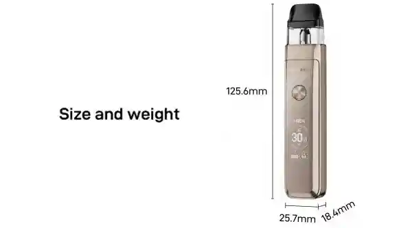 Vaporesso Xros Pro 2 Kit Pod – dimensions compactes et poids léger pour une portabilité optimale