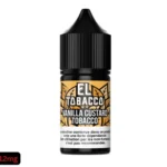 El Tobacco - Vanilla Custard Tobacco E-liquide 30ml 12mg saveur custard vanille et tabac blond classique