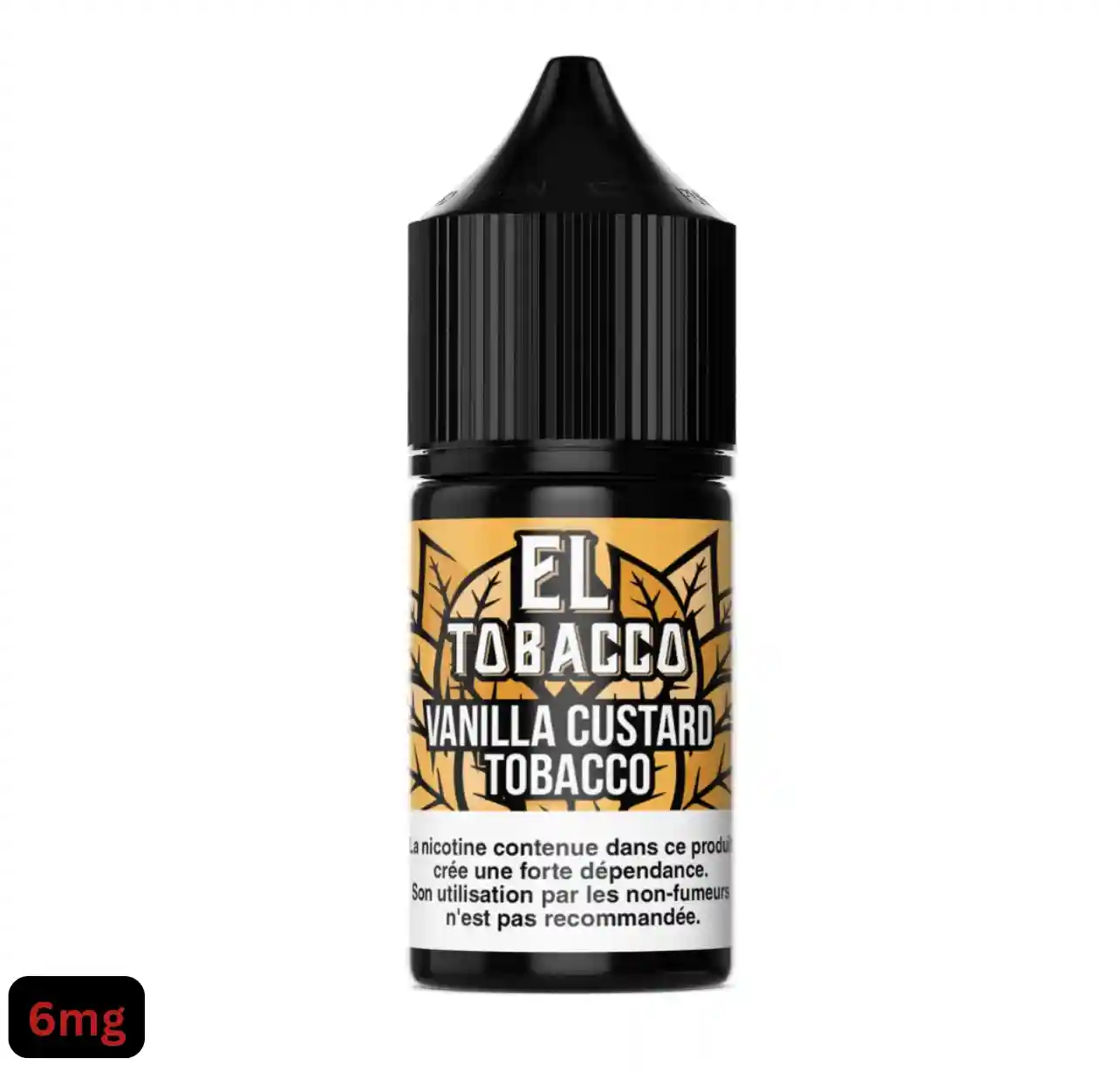 El Tobacco - Vanilla Custard Tobacco E-liquide 30ml 6mg mélange crème vanille et tabac blond américain