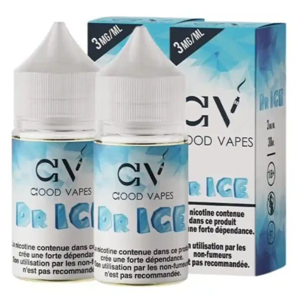Good Vapes - Dr Ice E-liquide 30ml flacons de e-liquide saveur réglisse anis menthol