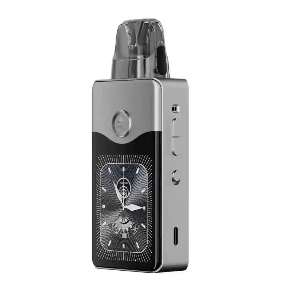 VooPoo Vinci E120 Kit Pod System Glow Silver – design argenté brillant avec écran TFT 2.44 pouces