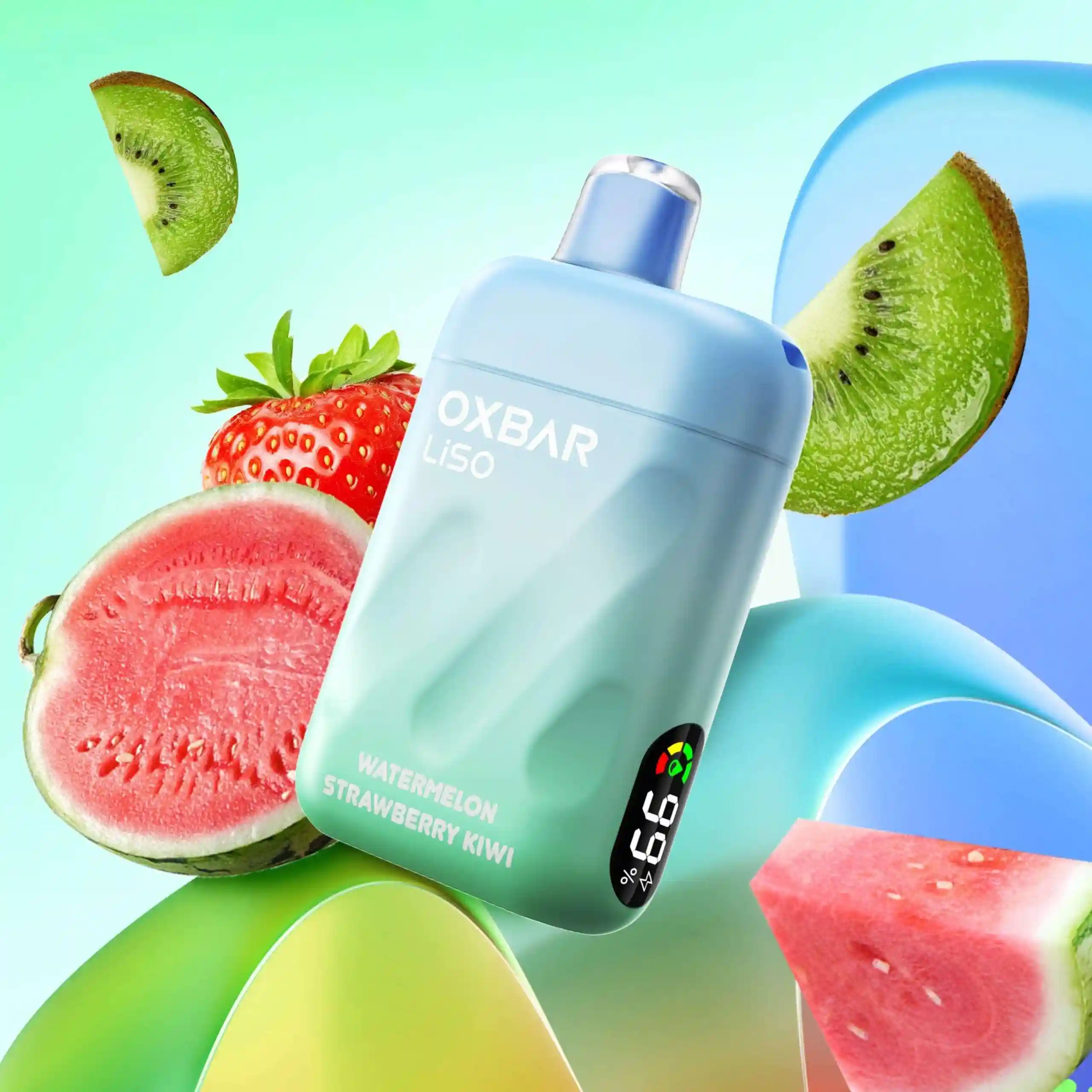 E-cigarette jetable Oxbar Liso 28K Puffs 5 % saveur Watermelon Strawberry Kiwi – Vape fruitée premium longue durée au Maroc