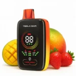 E-Cigarette Jetable Tesla Bar XT25000 Strawberry Mango – 2% nicotine, saveur fraise mangue fruitée, disponible chez Agadir Vapes à Agadir Maroc