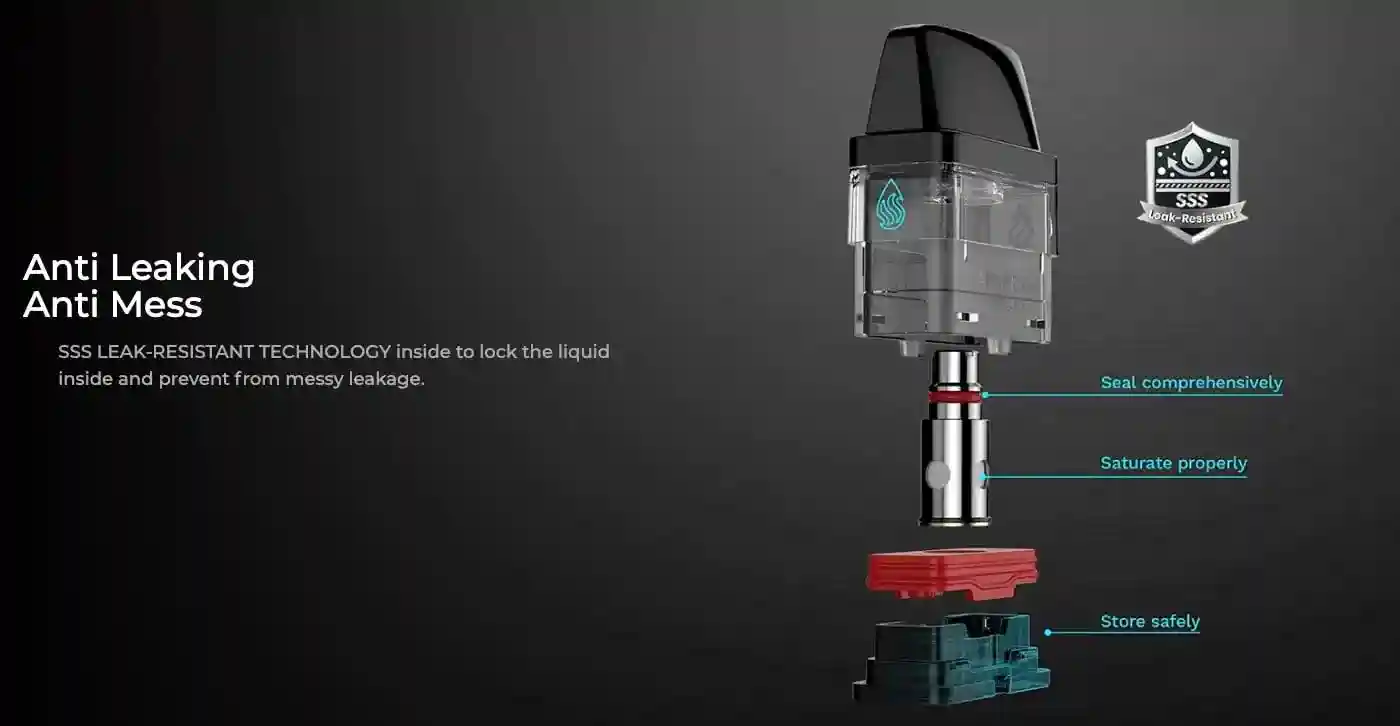 Cartouche Pod Vaporesso XROS COREX 3.0 – Technologie anti-fuite SSS pour une expérience propre et fiable