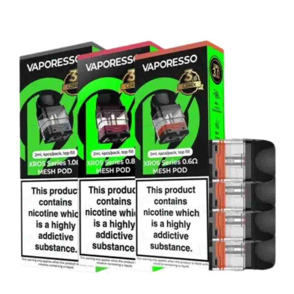 Cartouche Pod Vaporesso XROS COREX 3.0 – 0.4 Ohm pour vape RDL avec technologie Mesh