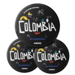 Colombia Blueberry 40mg Nicotine Pouche – Sachets de nicotine arôme myrtille