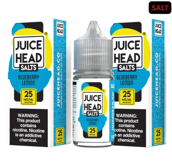 Juice Head SALTS – Blueberry Lemon 30ML e-liquide aux sels de nicotine avec saveurs myrtille citron