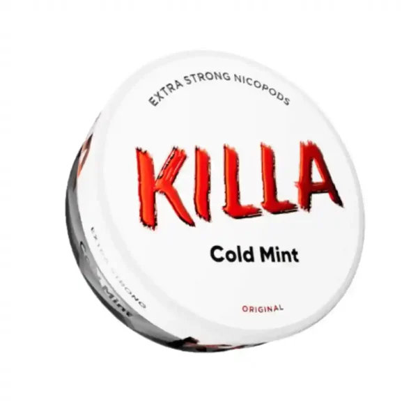 KILLA Cold Mint 16mg Nicotine Pouche single can product image on white background