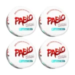 PABLO Exclusive Frosted Mint 50mg Nicotine Pouches – pack de 4 boîtes saveur menthe glacée