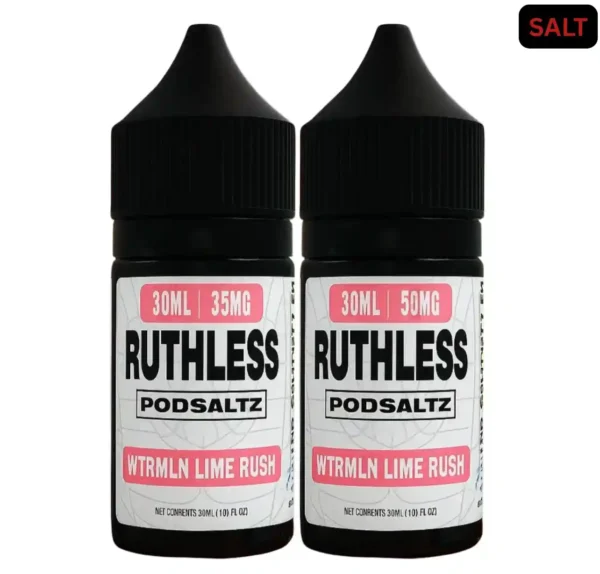 Ruthless Podsaltz WTRMLN Lime Rush E-liquide 30ml – Flacons nicotine salts 35mg et 50mg