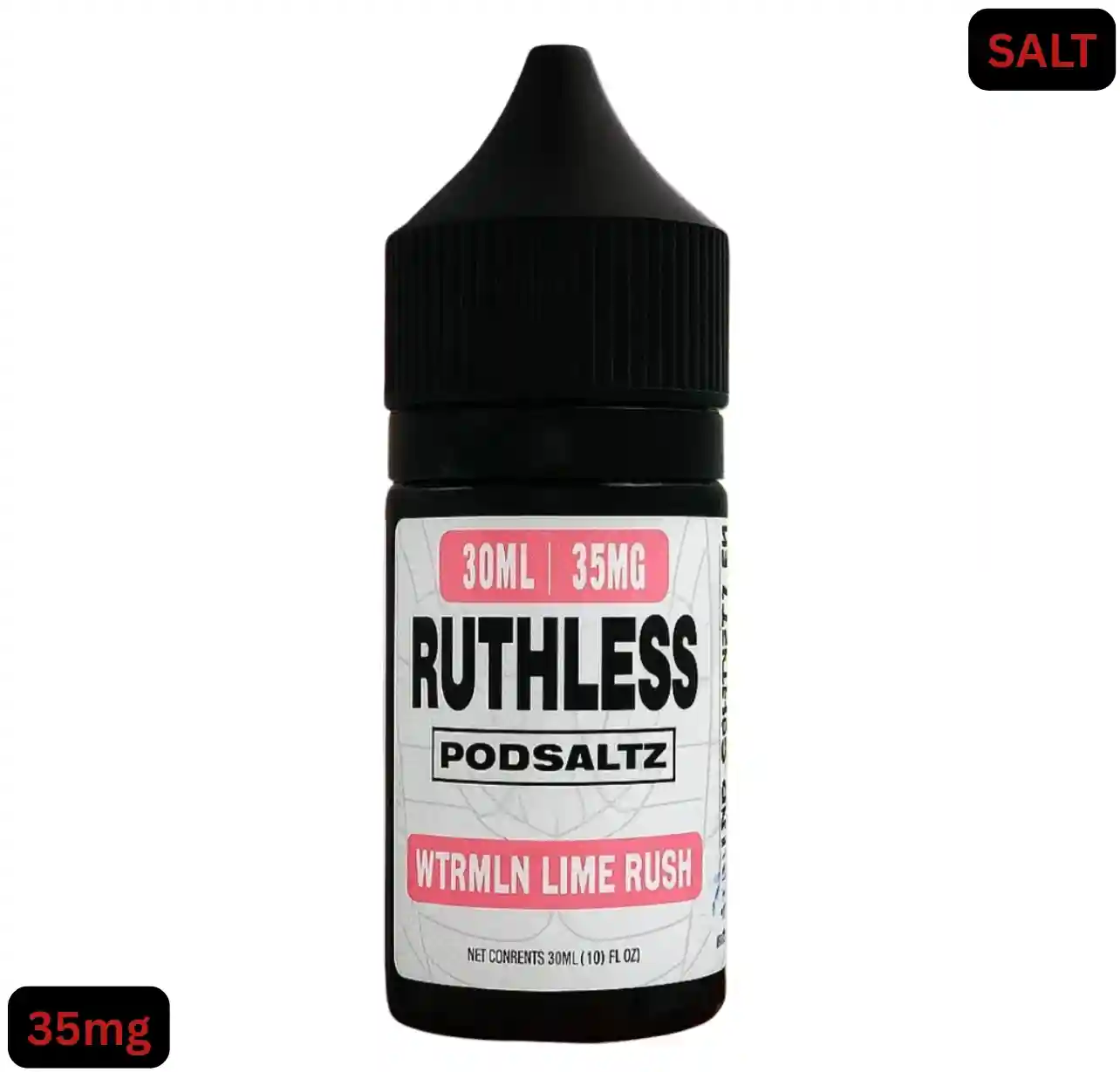 Ruthless Podsaltz WTRMLN Lime Rush E-liquide 30ml 35mg bouteille de e-liquide sel de nicotine