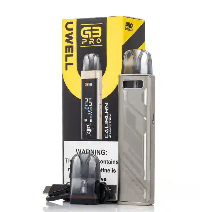 Uwell Caliburn G3 Pro Pod Vape Kit – coffret complet avec appareil, pods et câble Type-C