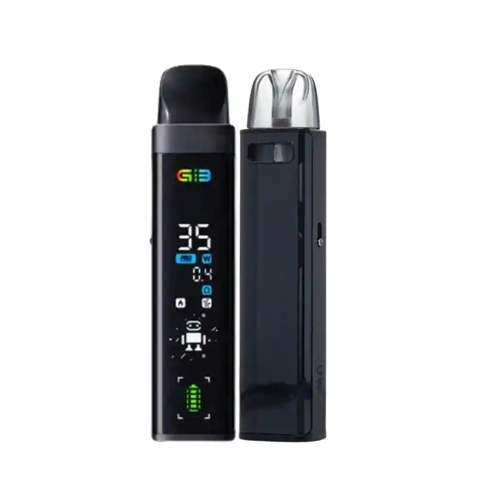 Uwell Caliburn G3 Pro Pod Vape Kit couleur Midnight Black – design noir élégant avec écran complet