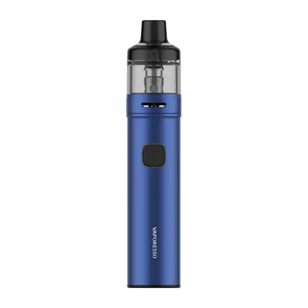 Vaporesso GTX GO 40 Kit Blue – Pod System élégant en bleu avec réservoir transparent