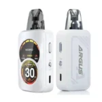 VooPoo Argus A Pod System Kit Pearl White avec double écran OLED et design raffiné