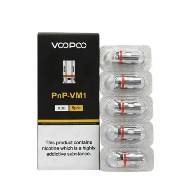 VooPoo PnP Résistance de Rechange VM1 0.3Ω – résistance mesh pour vapeur dense et saveur riche