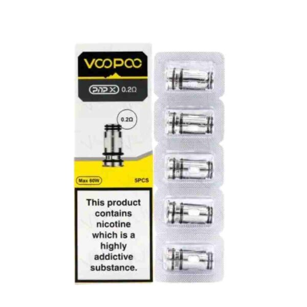 VooPoo PnP X Résistance de Rechange 0.2Ω – Boîte de 5 résistances