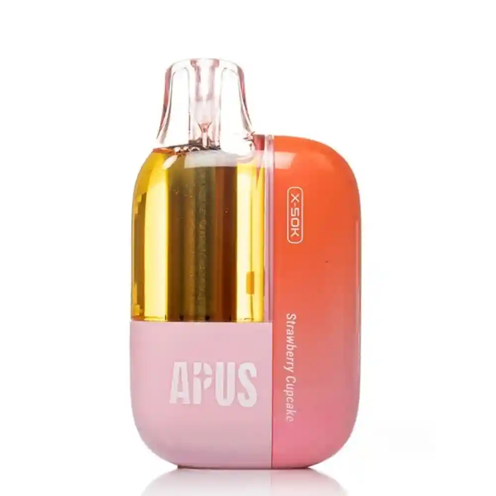 Apus X 50K Puff Strawberry Cupcake – E-Cigarette Vape Jetable 5% Nicotine saveur cupcake à la fraise