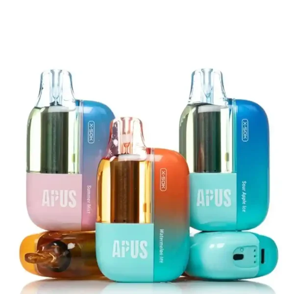 Apus X 50K Puff – E-Cigarette Vape Jetable 5% Nicotine avec 50 000 puffs, réservoir 20 ml et batterie 1200 mAh